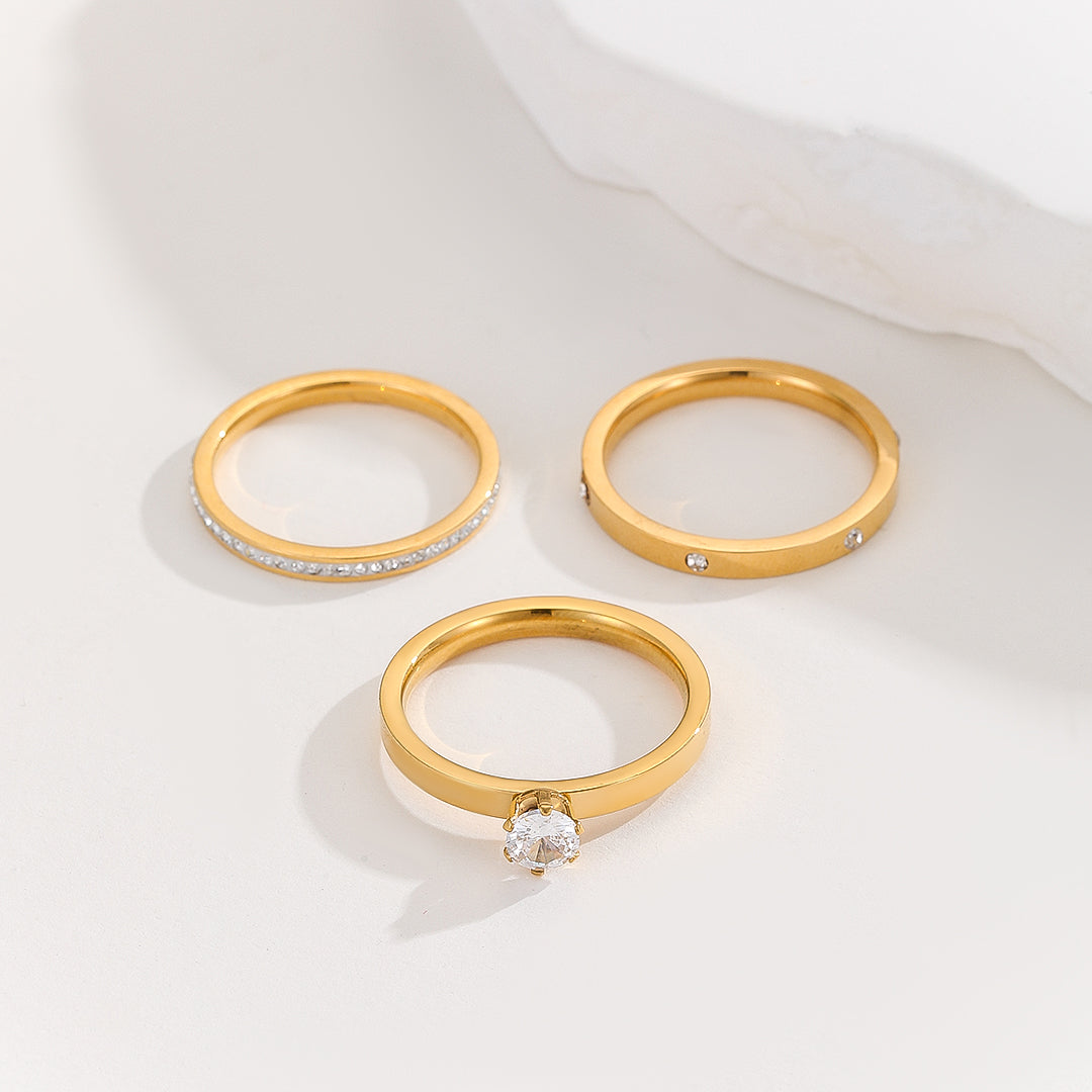 TrendsNex™ Minimalist Gold Rings