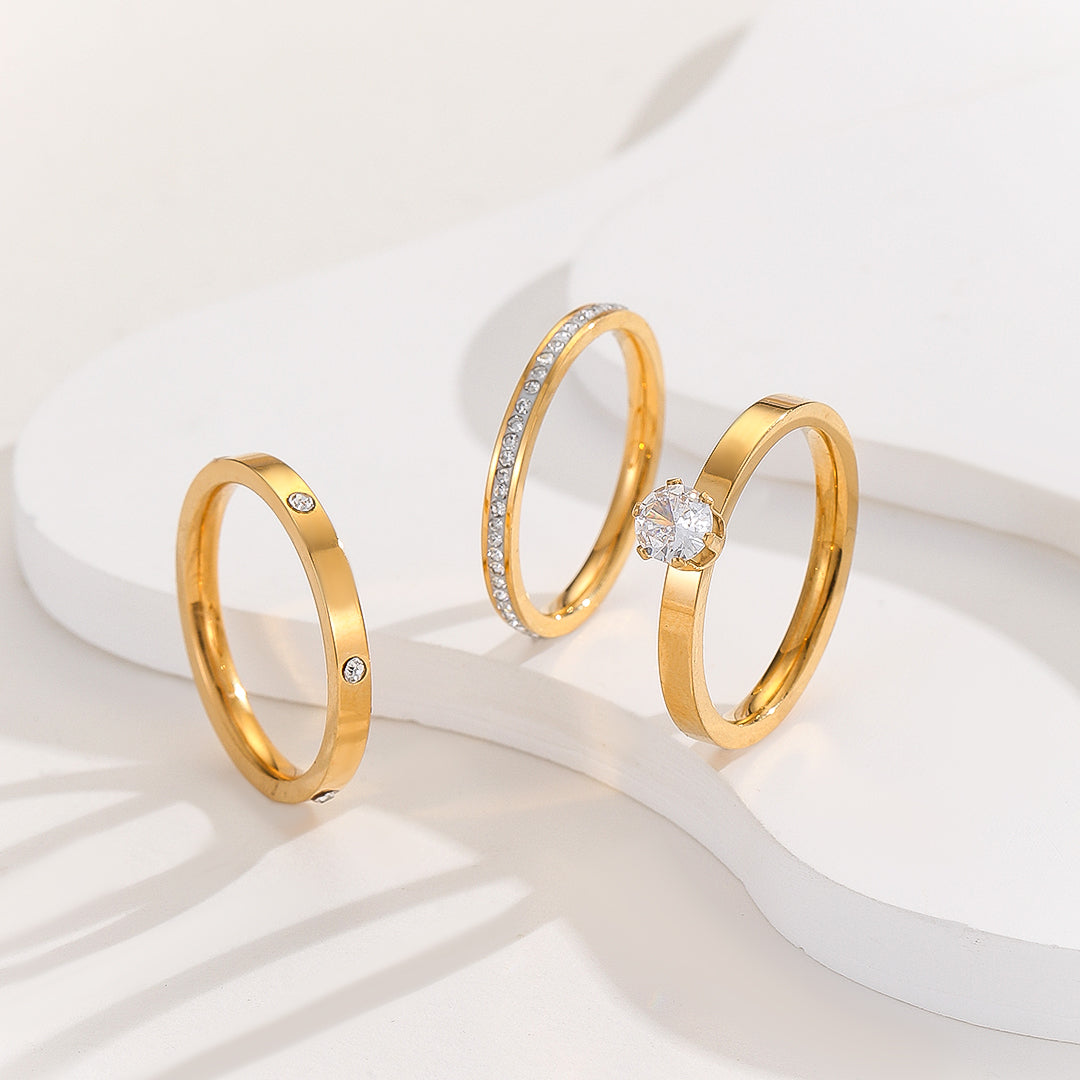 TrendsNex™ Minimalist Gold Rings